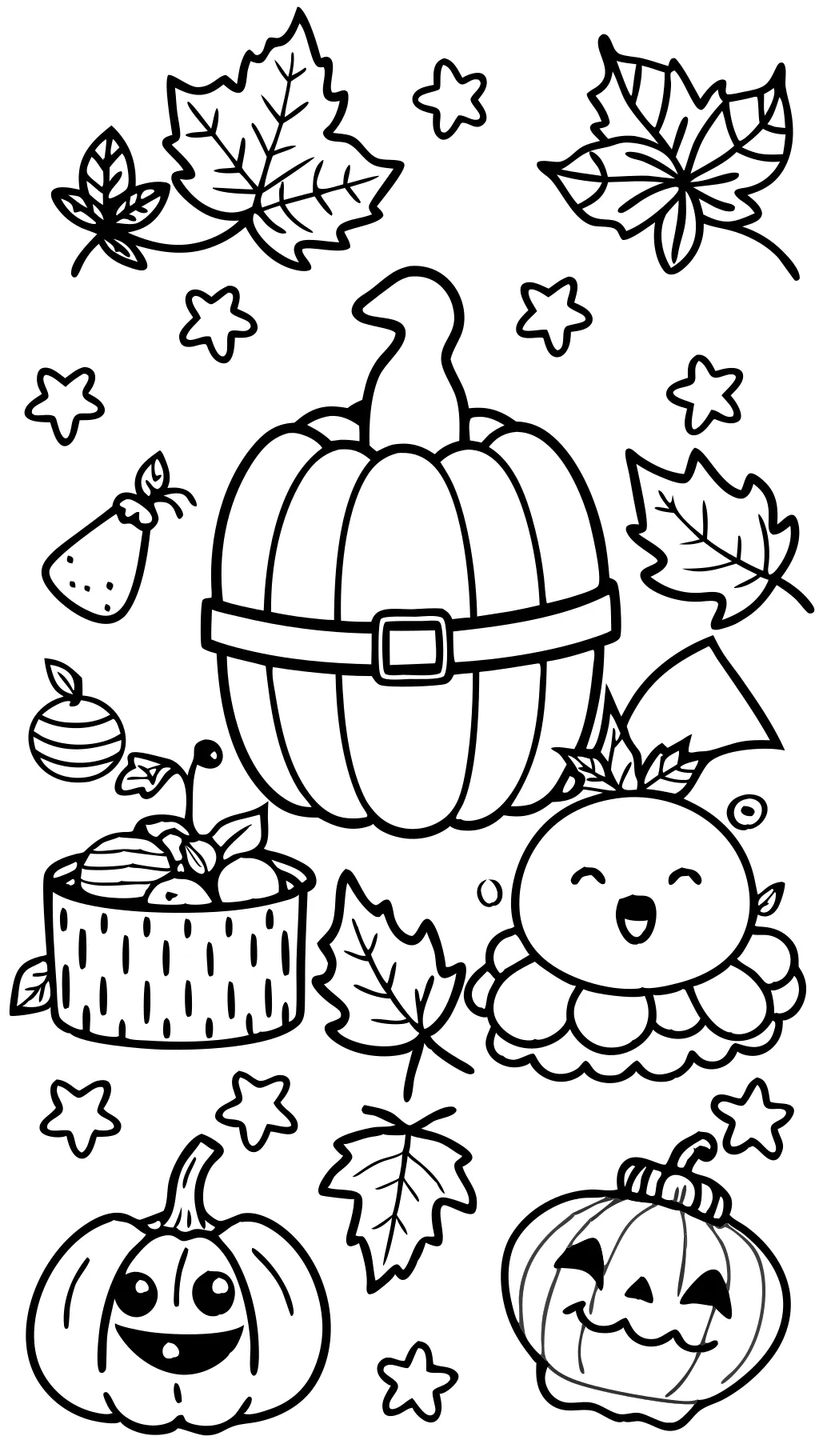 children’s fall coloring pages